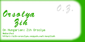orsolya zih business card